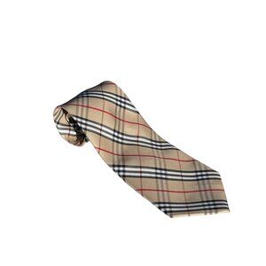 Burberry Classic Silk Tie – Beige Nova Check